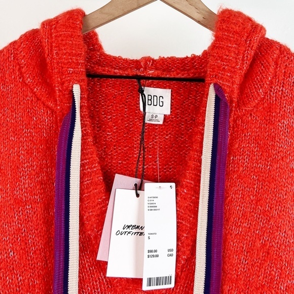 NWT Urban Outfitters BDG Brady Wool Blend Brushed Hoodie Sweatshirt - Picture 4 of 6